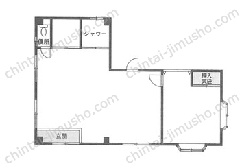 辻ビル3階の間取図
