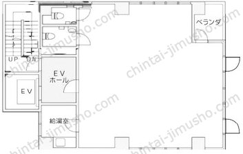 横浜西口平沼ビル5階の間取図