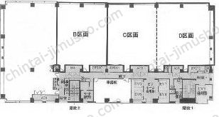 晴海アイランドトリトンスクエアオフィスタワーW16階の間取図