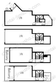 代々木1丁目1棟貸ビル一棟貸の間取図