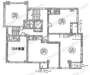 シャトー佐和の間取図