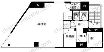 市ヶ谷科学技術イノベーションセンタービル11階の間取図