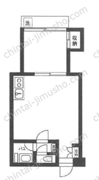 麻布十番ハイツ7階の間取図