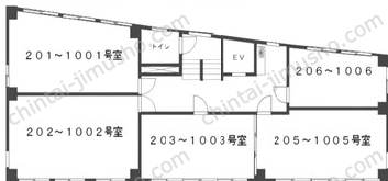ユニオン小石川第1ビル9階の間取図