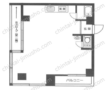 パークハイツ高山2階の間取図