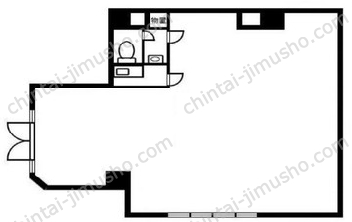 中銀第2八丁堀マンシオン1階の間取図