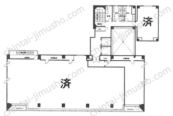 帝国書院ビル7階の間取図