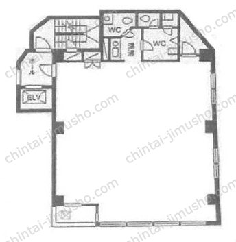 芝YSビル4階の間取図