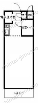 代々木シティホームズ4階の間取図