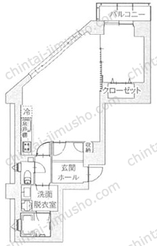 SK北参道ハイム2階の間取図