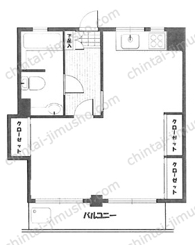 コトー高輪2階の間取図