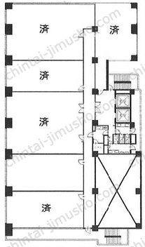 第15三ツ木ビルの間取図