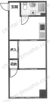 庄司ビル5階の間取図