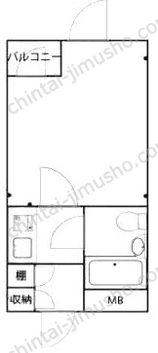 エクセル新中野2階の間取図