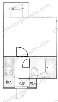 エクセル新中野5階の間取図