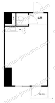 朝日目黒ビジネスマンションの間取図