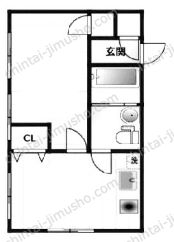 ヴィラ外苑7階の間取図