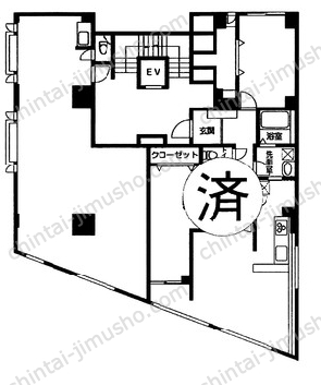 マンション岡の間取図