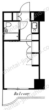 朝日後楽園マンション7Fの間取図