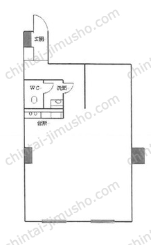 西山興業赤坂ビル4階の間取図