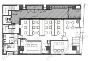 ARC CUBE日本橋本町1階の間取図