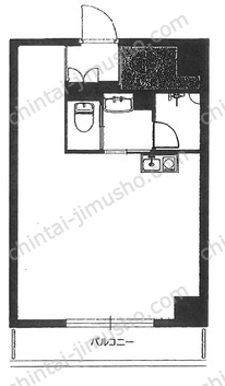 レイフラット新宿11階の間取図