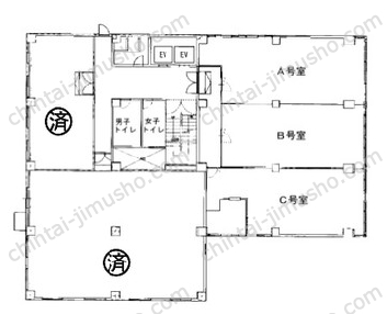 全国旅館会館の間取図
