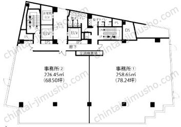 東京建物東渋谷ビルの間取図