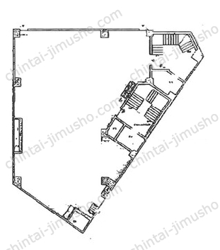 プリンス会館3階の間取図