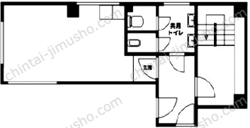 第一山武ビル5階の間取図