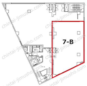 宝町TATSUMIビル7階の間取図