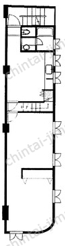高円寺名店ビル2階の間取図