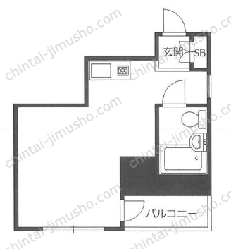 ライオンズマンション東銀座5階の間取図