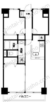 朝日広尾マンションの間取図
