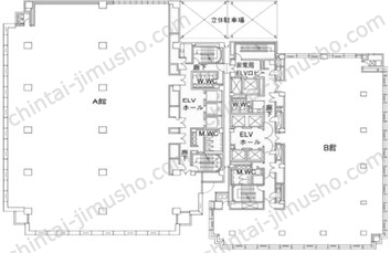 新横浜TECHビル A館6階の間取図