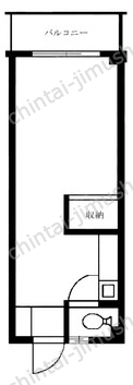 モリグチハイツの間取図