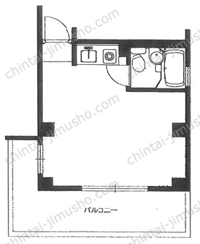 EDIFICE西新宿3階の間取図