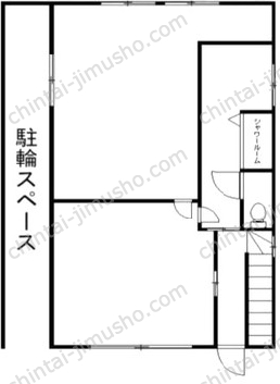 梅島ビル1階の間取図