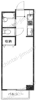 錦糸町ハイタウン5階の間取図