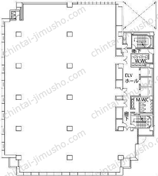 新横浜TECHビル A館1階の間取図