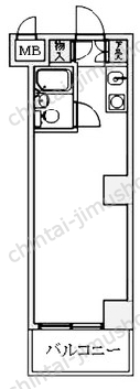 新宿ダイカンプラザシティⅠの間取図