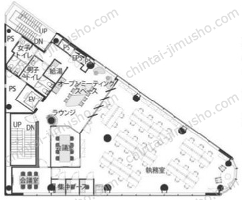 THE CROSS 一番町の間取図