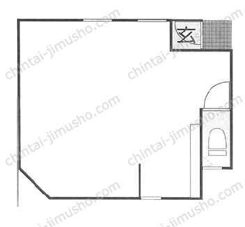 コート幸1階の間取図