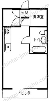 藤和伊勢佐木町ハイタウン3階の間取図