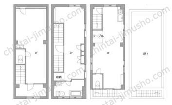 丸山ビル一棟貸の間取図