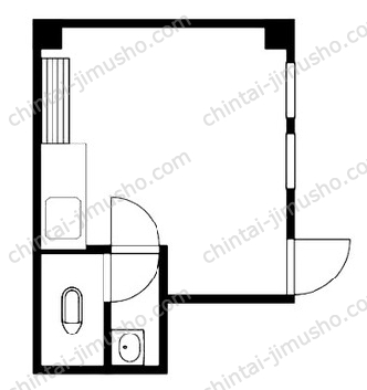 佐藤ビル1階の間取図