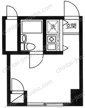 新宿三光町ハイムの間取図