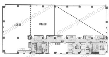 晴海アイランドトリトンスクエアオフィスタワーW18階の間取図