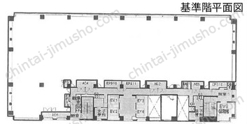 晴海アイランドトリトンスクエアオフィスタワーW15階の間取図