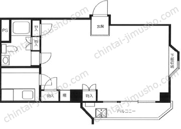 平河マンション7階の間取図